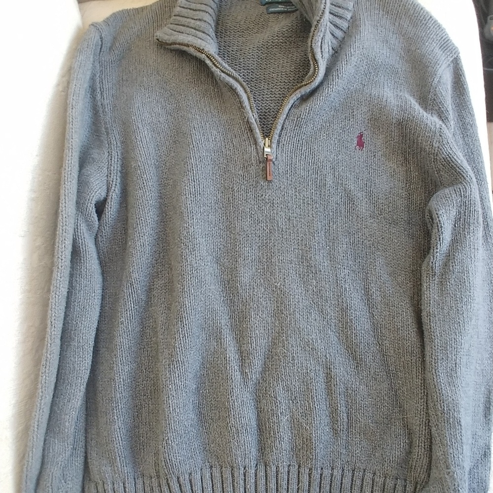 Large Polo brand heavy sweater half zip